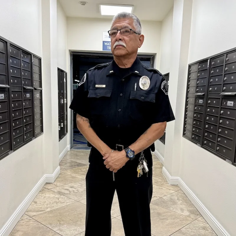 Trusted Guard security professional on duty